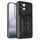 Чехол Primo Shockproof для Realme C85 Pro - противоударный, с подставкой и шторкой для камеры - Black - изображение 2