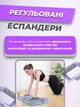 Тренажер напольный для пресса и ног складной, платформа для приседания с эспандерами и таймером до 200кг с резинками, фиолетовый - изображение 5