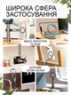 Магнитный держатель для телефона в авто алюминиевый 360, складная подставка для смартфона, крепление на штатив 1/4 металл - изображение 3