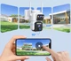 Поворотная WiFi камера 2 линзы 4к / Видеокамера с солнечной панелью 8mp - изображение 5
