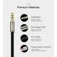Кабель мультимедійний 3.5mm M to 2xRCA M 5.0m AV116 black Ugreen - зображення 8