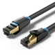 Патч-корд 8м, S/FTP cat 8 RJ-45 black VENTION (IKABK) - зображення 1
