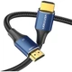 Кабель мультимедійний HDMI M to HDMI M 2.0m 8K cotton braided blue VENTION (ALGLH) - зображення 4