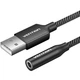 Звуковая карта USB AUX jack, TRRS Ear, 0.25 м 96 кГц/24 бит 2-в-1 DSP шумоподавление Vention - изображение 1