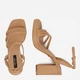Женские босоножки Nine West TS6197-01 5906751132647 36 24.1 см Бежевые (5906751132760) - изображение 5
