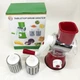 Овочерізка мультислайсер Tabletop Drum Grater Kitchen Master Терка для овочів та фруктів 3 насадки. Колір: червоний - зображення 2