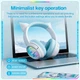 Бездротові ігрові навушники з RGB-підсвічуванням Onikuma B5 Bluetooth 5.3/2.4G/Type-C White/Blue (26850) - зображення 2