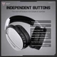 Навушники Onikuma Tri Mode headphones GT887 |BT5.4/2.4G/Type-C, 20/60H| White - зображення 8