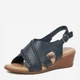Женские босоножки кожаные Lasocki WB-ELIA-03 5906751024676 41 26.6 см Синие (5906751024713) - изображение 3