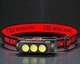 Налобний ліхтар акумуляторний, LED, з USB зарядкою, водостійкий, для туризму та роботи (9ІІ2) - зображення 1