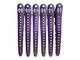 Металлический парикмахерский зажим Zauber-manicure (фиолетовый) 6шт 06-095C-6 - изображение 2
