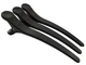 Пластиковый парикмахерский зажим Zauber-manicure (чёрный) 3шт 06-096-3 - изображение 2