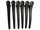 Пластиковый парикмахерский зажим Zauber-manicure (чёрный) 6шт 06-096-6 - изображение 9