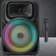 Безпровідна караоке колонка XoKo з мікрофоном та RGB-підсвічуванням, Чорний (74І8) - зображення 6