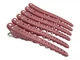 Металлический парикмахерский зажим Zauber-manicure (розовый) 6шт 06-095D-6 - изображение 1