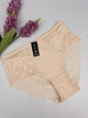 Слипы с цветочным кружевом 8204, 4XL (ОБ 126-133), Бежевый - изображение 1