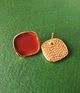 Сережки деликатные Прямоугольники jewelry Коричневые терракотовые - изображение 8