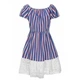 Жіноча смугаста сукня-спанга Liu Jo XL F19384 T2311 (46) - изображение 4