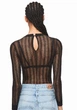 Жіноче боді від Pepe Jeans Dua Lipa Katie прозоро-чорне XS PL303714 999 XS - изображение 3