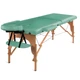 Складной деревянный массажный стол, двухсекционный Medimas Prosport-2, 195 x 70 cм, зеленый - изображение 1