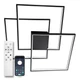 Люстра LED потолочная LUMINARIA CALLISTA 100W 3S 550x75 BLACK 220V IP20 (светильник светодиодный с пультом) - изображение 1