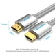 Кабель HDMI M - M, 10.0 м, V2.0, 4K 60Гц, обплетення, Silver Metal Type Vention - изображение 7