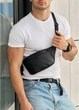 Поясная сумка бананка Sambag Tirso MSOm черный 31 х 12 х 5 см (80119001m) - изображение 1