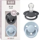 Пустушка BIBS 0-36 мiс De Lux Silicone Round - Baby Blue/Iron 2 шт. - изображение 6