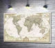 Картина Карта мира от National Geographic в пастельных оттенках 60x40 см Модуль №1 (000483) - изображение 1