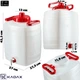 Пластиковая бочка с краном Kadax Asele для воды 20 л (K4223) (5903699432624) - изображение 2
