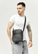 Мужская сумка мессенджер Sambag Makros черная 23 × 19 × 7 см (70278001m) - изображение 6
