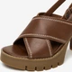 Женские босоножки кожаные G-Star Raw WFA3925-7Z 5904862929262 36 23.9 см Коричневые (5904862929309) - изображение 7