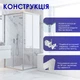 Душова кабіна Britc Orion 90x90 см без піддону (скло 6 мм) - изображение 2