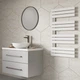 Рушникосушка дизайнерська Ideale Lucia 11 12/1041/600 білий - зображення 1
