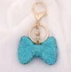 Брелок Swarovski Bow Blue для телефонов стильное украшение с кристаллами для аксессуаров и подарков - изображение 4