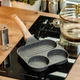Сковорода квадратна на 3 секції TS Kitchen 19×19×2 см з антипригарним покриттям Біла - зображення 7