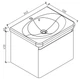 Тумба с раковиной Devit Fly 47,6x59,4x45см (0020120G) - изображение 5