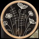 Настенный декор Home Accents круглый деревянный с цветочным узором - изображение 2