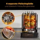Электрошашлычница Clatronic DVG 3686 вертикальный мультигриль для шашлыка/шаурмы и курицы-гриль 6 шампуров 1400 Вт 3в1 (3686) - изображение 7