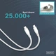 Kabel Digitus USB-C > USB-C, USB 2.0, 60W, silikonowy, 2m White (AK-300341-020-W) - obraz 7