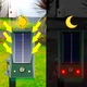 Солнечный ультразвуковой отпугиватель животных с USB зарядкой радиус действия 10 метров цвет зелёный материал ABS пластик - изображение 2