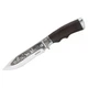 Ніж мисливський Grand Way 1527 Самотній вовк satin finish, дерево, чохол Cordura - изображение 1