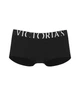Котонові трусики-шорти Victoria's Secret Exploded Logo Cotton Boyshort Panty S Чорні 27245769 - изображение 3