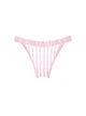 Котонові трусики-танга Victoria's Secret Exploded Logo Cotton 90s Brief Panty M Біло-рожева смужка 27264006 - изображение 4