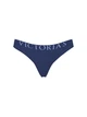Котонові трусики-стрінги Victoria's Secret Exploded Logo Cotton Thong Panty M Сині 27245805 - зображення 3