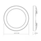 LED светильник круглый VIDEX DL6R 18W 3000K-4000K-6500K White - изображение 6