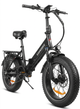 Велосипед електричний потужний складний електро фетбайк для дорослих fatbike з фарою корзиною та крилами жіночий чоловічий електровелосипед з широкими колесами для міста села Shimano на акумуляторі 750W 48V 13Ah LOTDM20 SAMEBIKE Чорний глянсовий 73889 - зображення 19