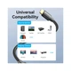Кабель мультимедійний HDMI M to HDMI M 20.0m 4K cotton braided black Vention (ALLBQ) - зображення 5