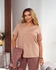 Женский костюм тройка стильный мокко 52-54 р844.3689 - изображение 5
