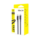 USB кабель на 100W Type-C на Type-C Baseus New Braided (1m, 100W). Black - зображення 6